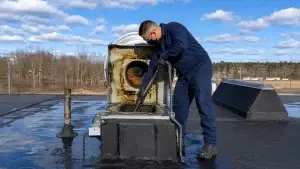 Commercial kitchen exhaust cleaning certified technician